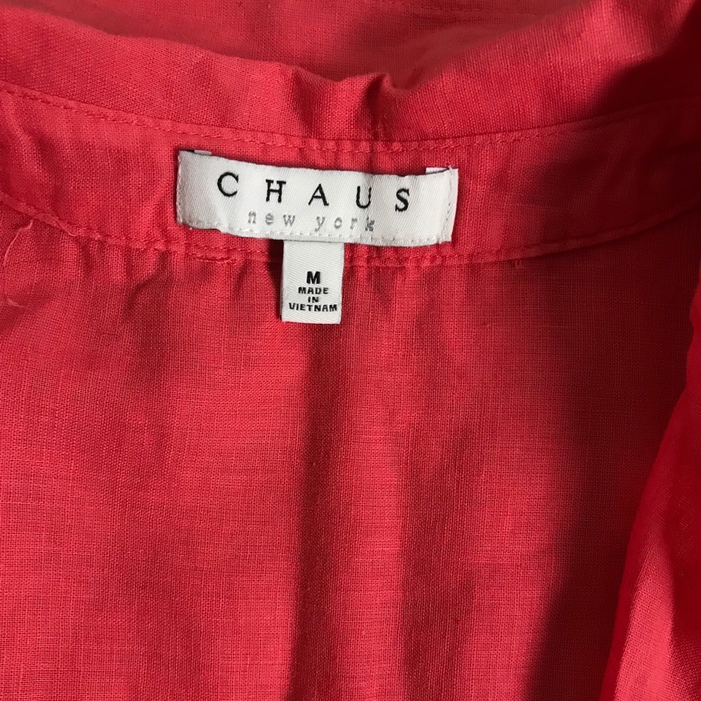 Chaus New York button front sleeveless top - Picture 2 of 5